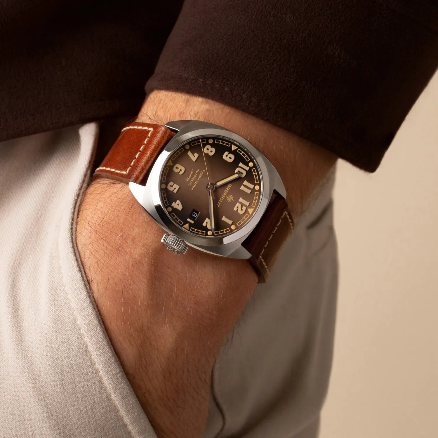 Bremont Watch Company Watches | Mens | Terra Nova Terra Nova 40.5 Date 'Caramel'