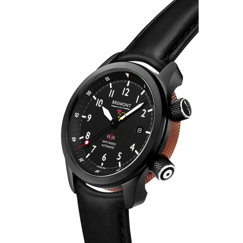 Bremont Watch Company Configurator MBII Custom DLC, Black Dial with Bronze Barrel & Closed Case Back