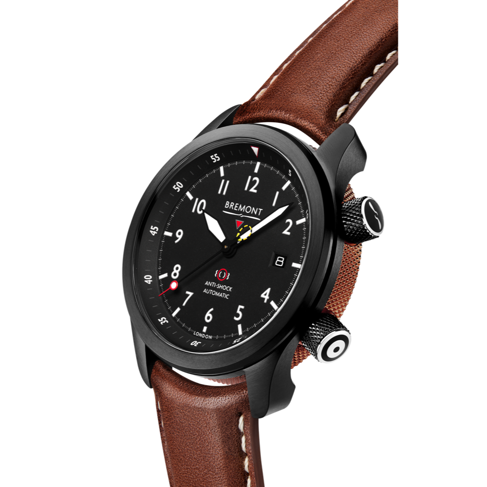 Bremont Watch Company Configurator MBII Custom DLC, Black Dial with Bronze Barrel & Closed Case Back