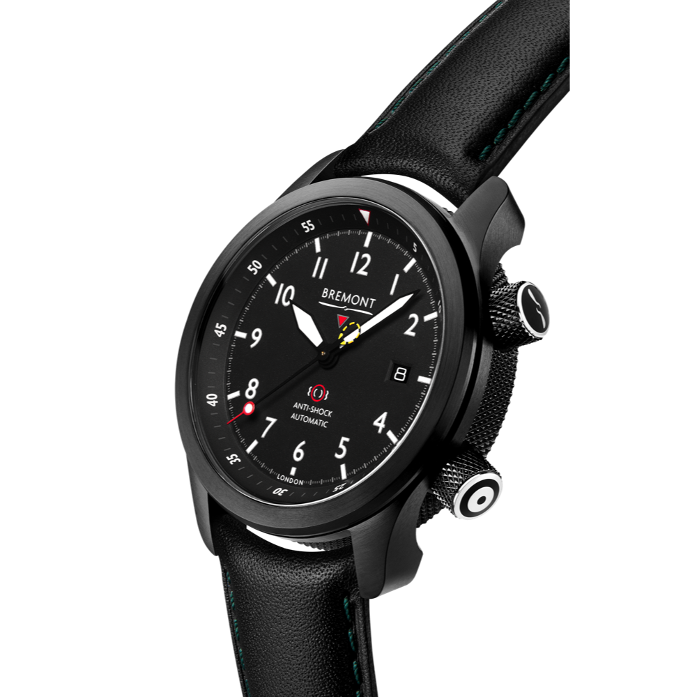 Bremont Watch Company Configurator MBII Custom DLC, Black Dial with Jet Barrel & Closed Case Back