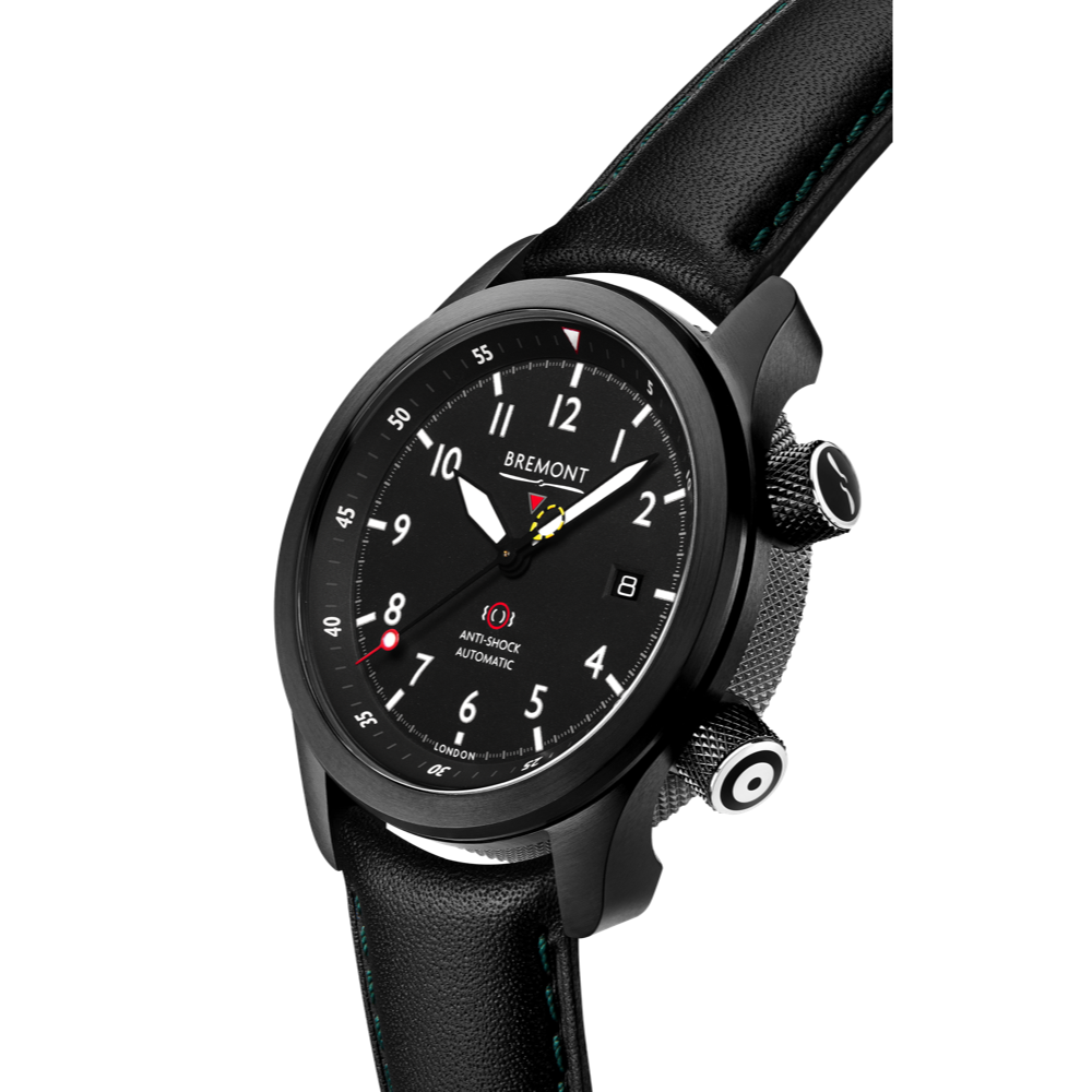 Bremont Watch Company Configurator MBII Custom DLC, Black Dial with Titanium Barrel & Open Case Back