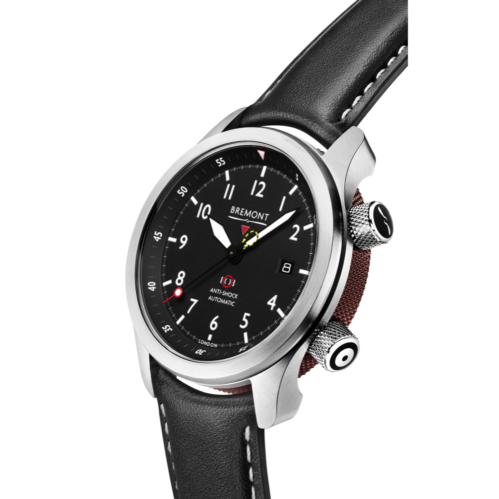 Bremont Watch Company Configurator MBII Custom Stainless Steel, Black Dial with Anthracite Barrel & Open Case Back