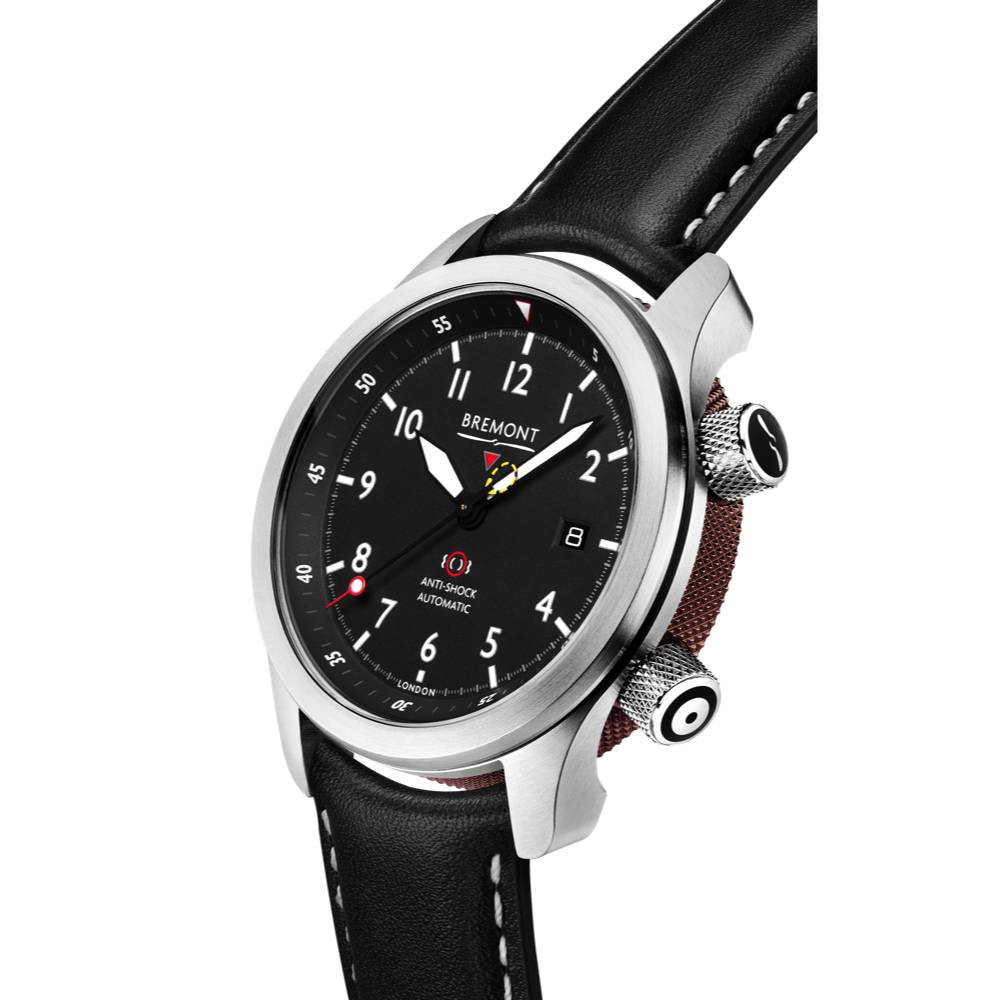 Bremont Watch Company Configurator MBII Custom Stainless Steel, Black Dial with Anthracite Barrel & Open Case Back