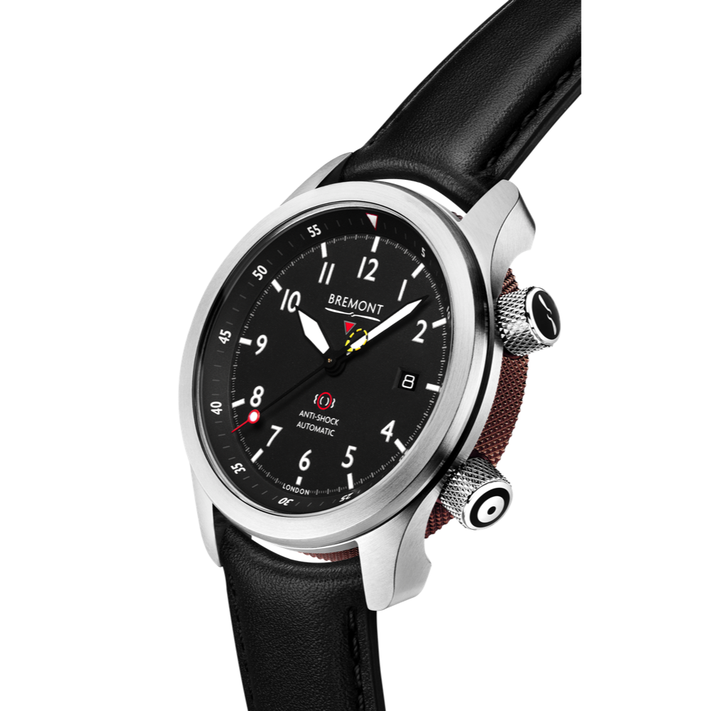 Bremont Watch Company Configurator MBII Custom Stainless Steel, Black Dial with Anthracite Barrel & Open Case Back