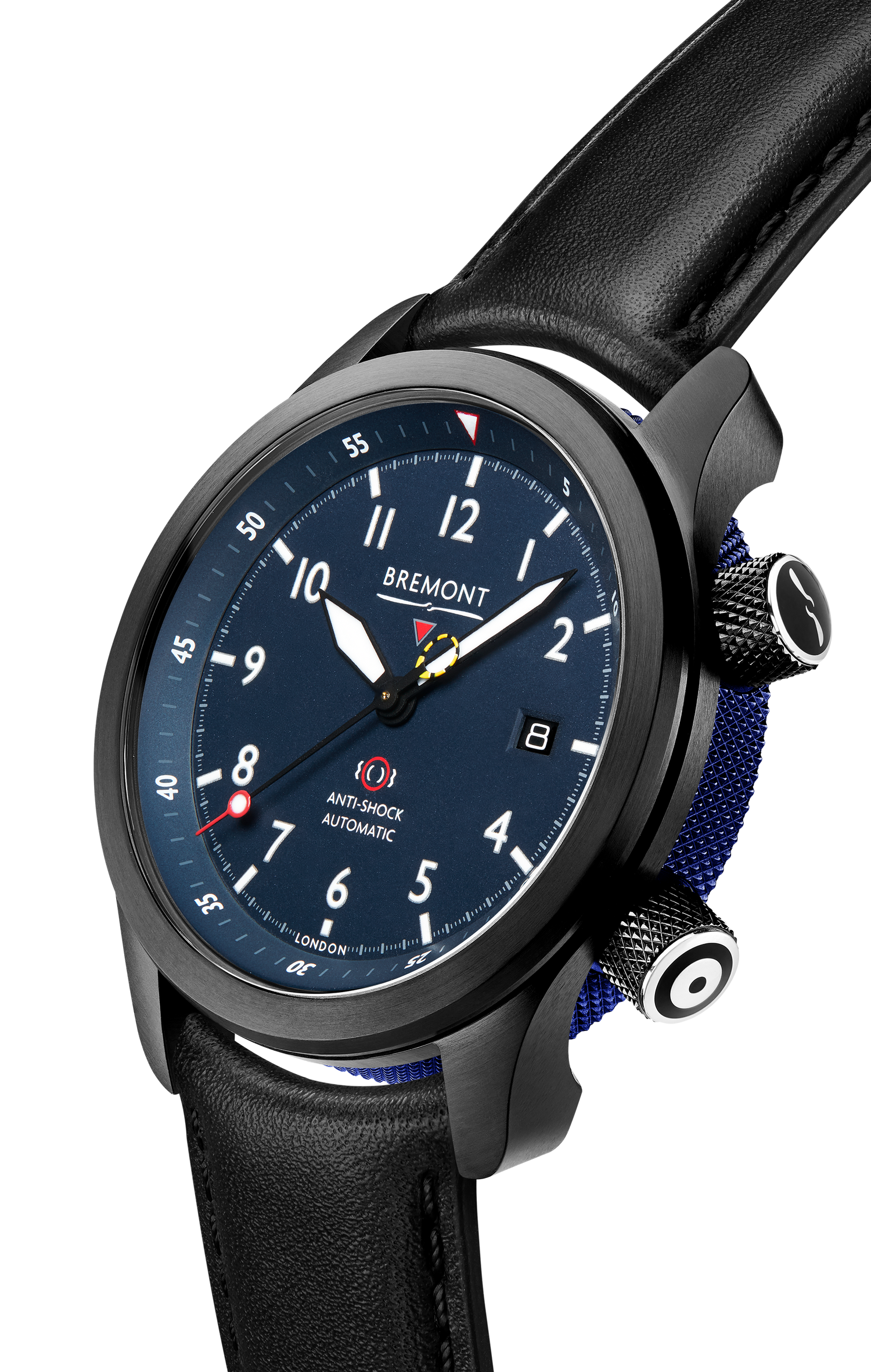 Bremont Watch Company Configurator MBII Custom DLC, Blue Dial with Dark Blue Barrel & Closed Case Back