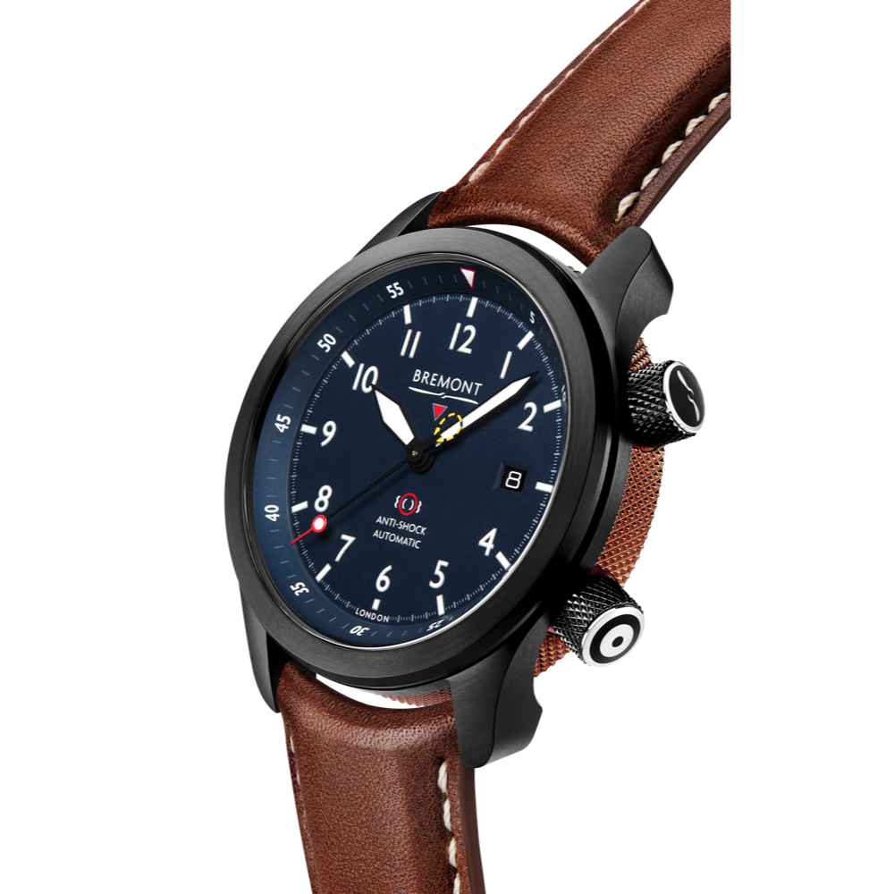 Bremont Watch Company Configurator MBII Custom DLC, Blue Dial with Bronze Barrel & Open Case Back