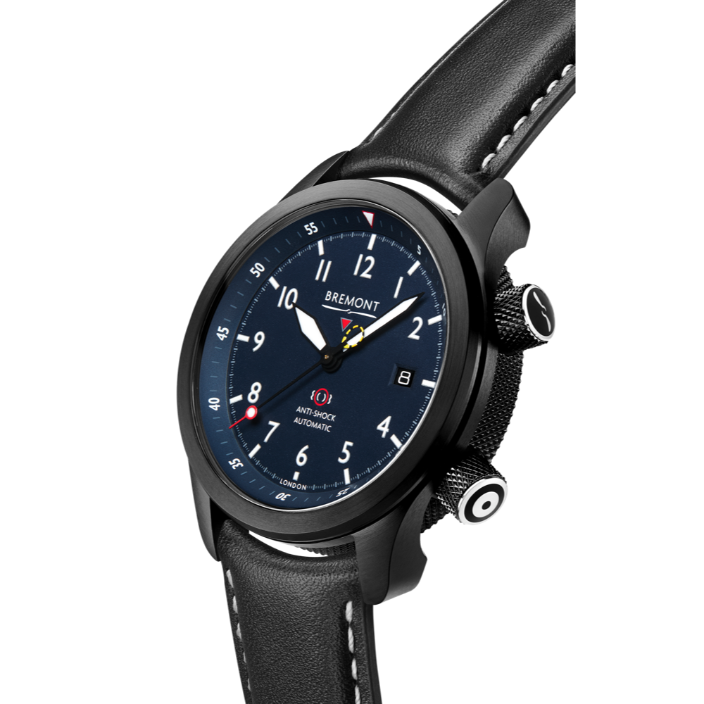 Bremont Watch Company Configurator MBII Custom DLC, Blue Dial with Jet Barrel & Closed Case Back