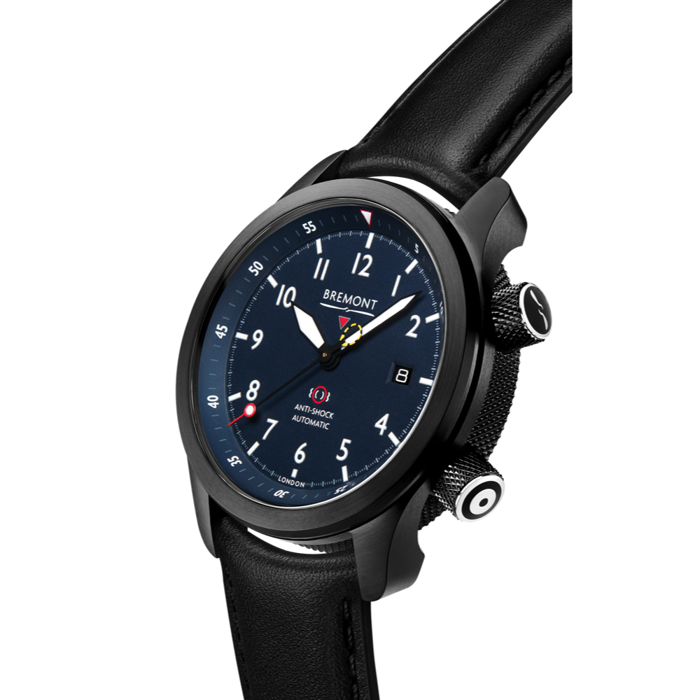 Bremont Watch Company Configurator MBII Custom DLC, Blue Dial with Jet Barrel & Closed Case Back