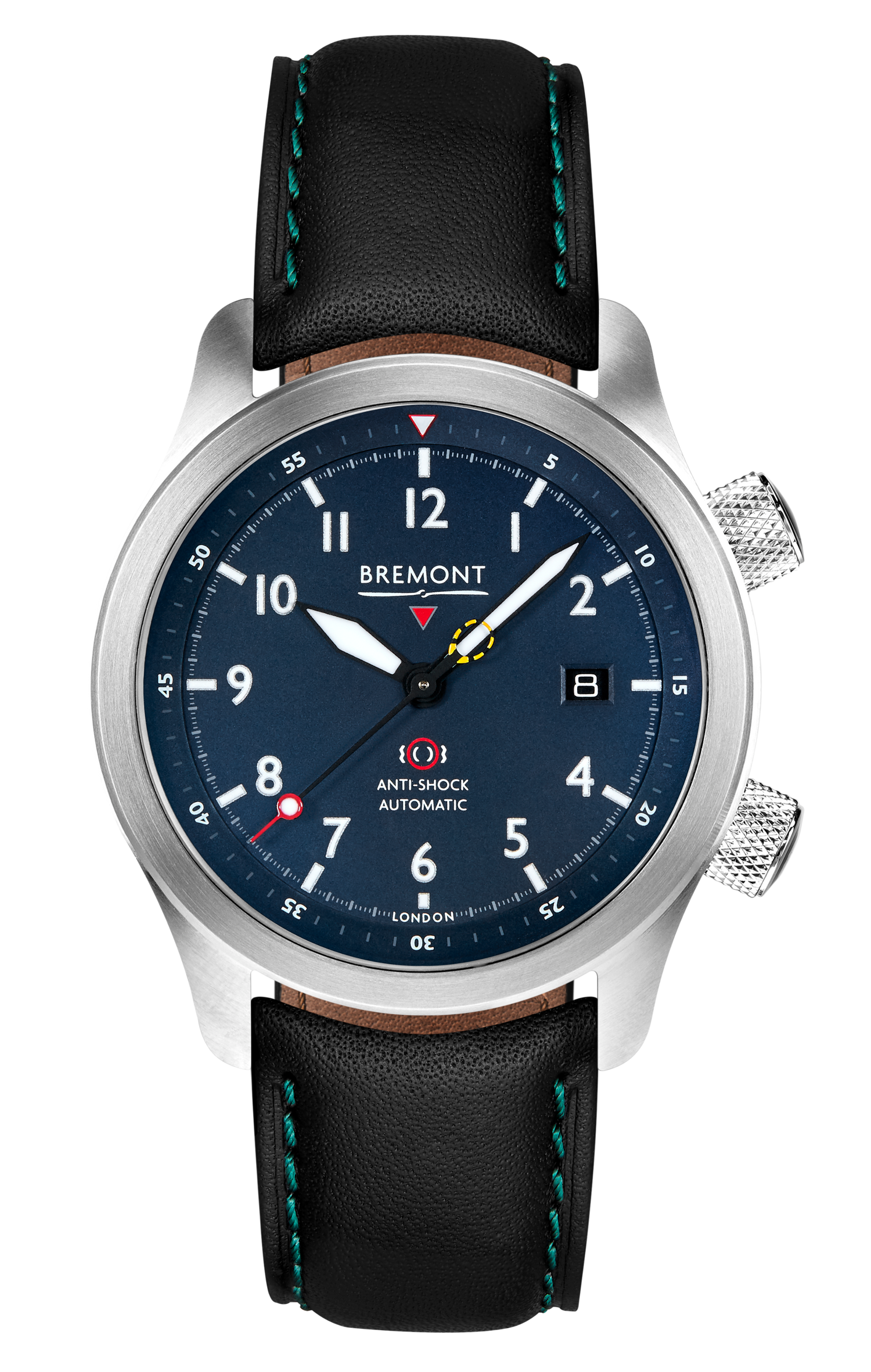 Bremont Watch Company Configurator MBII Custom Stainless Steel, Blue Dial with Dark Blue Barrel & Closed Case Back