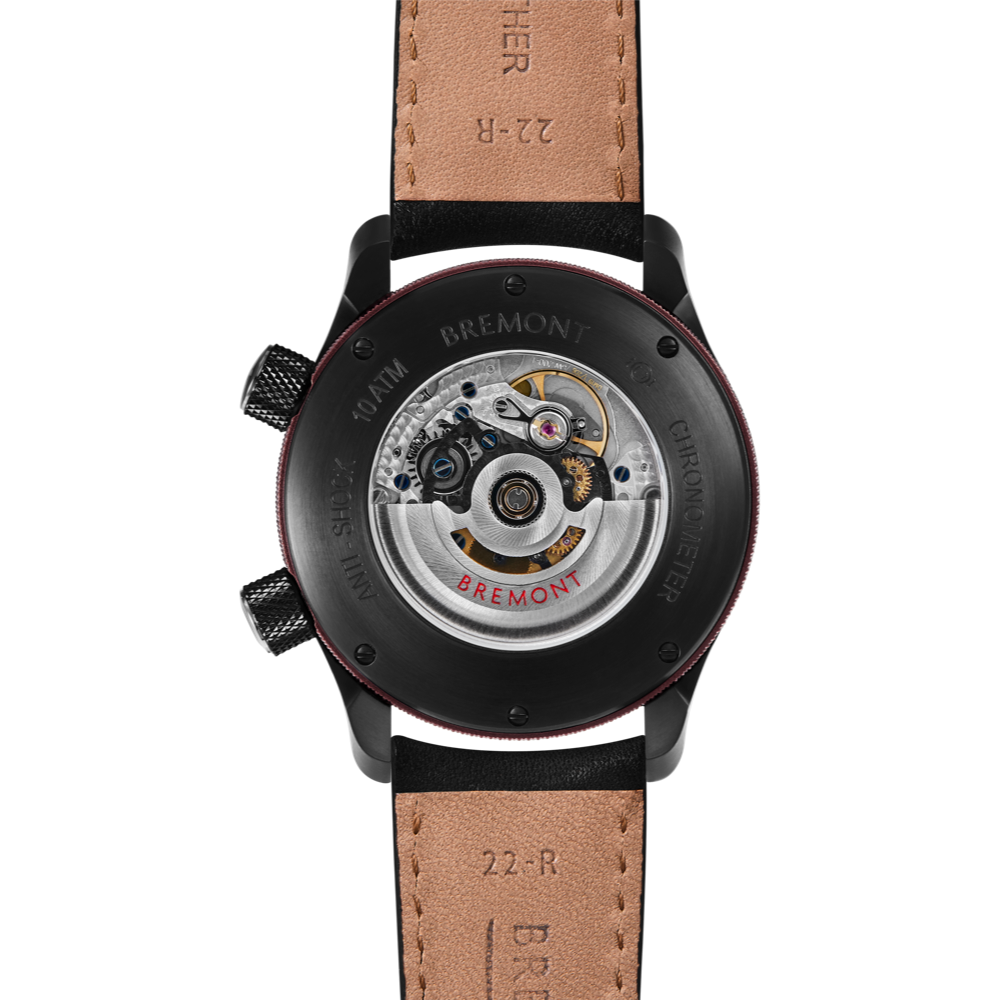 Bremont Watch Company Configurator MBII Custom DLC, Black Dial with Anthracite Barrel & Open Case Back