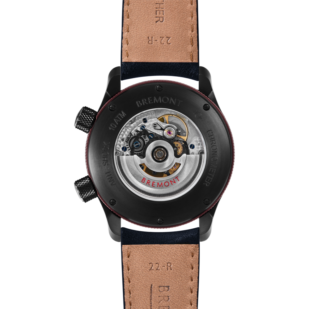 Bremont Watch Company Configurator MBII Custom DLC, Black Dial with Anthracite Barrel & Open Case Back