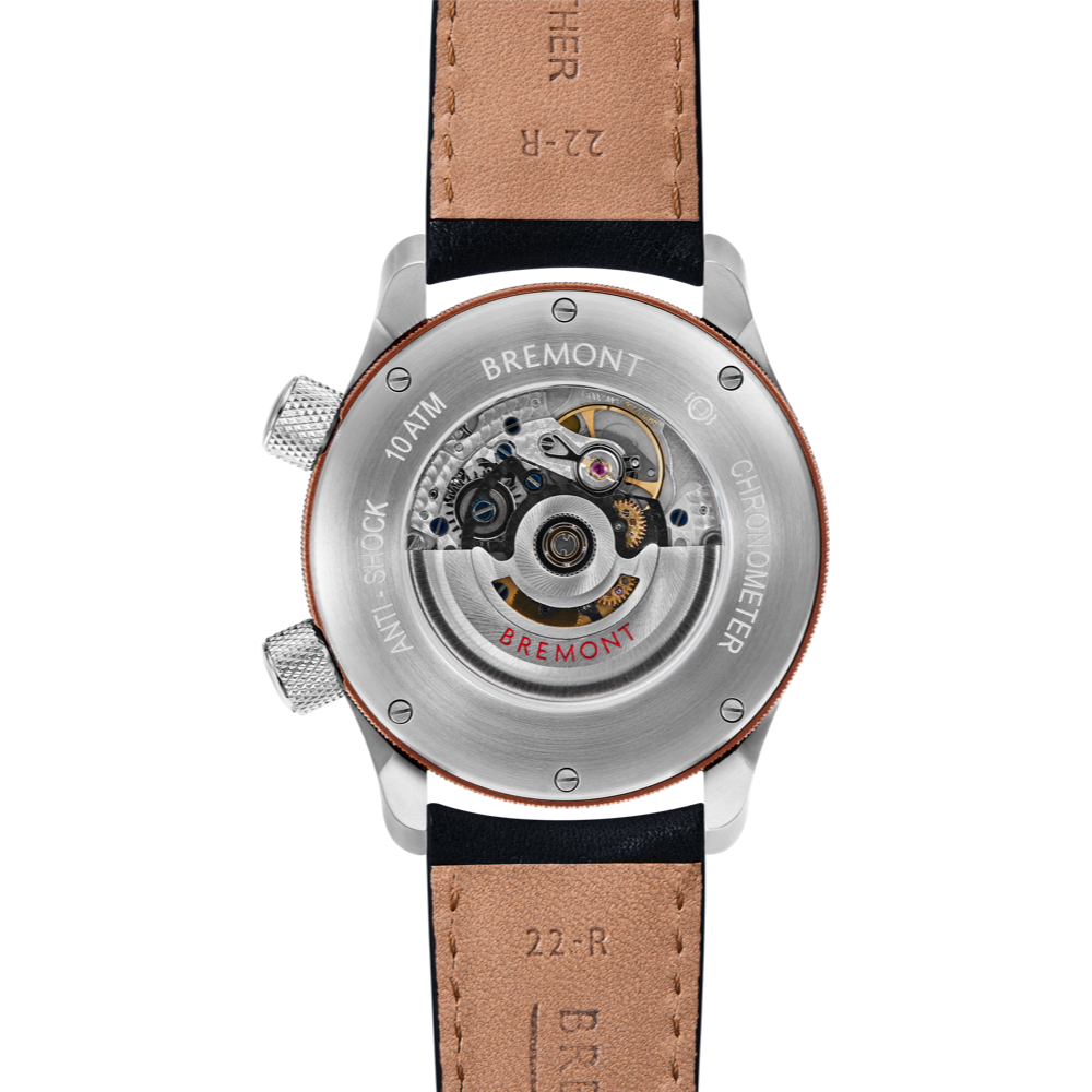 Bremont Watch Company Configurator MBII Custom Stainless Steel, Black Dial with Bronze Barrel & Open Case Back