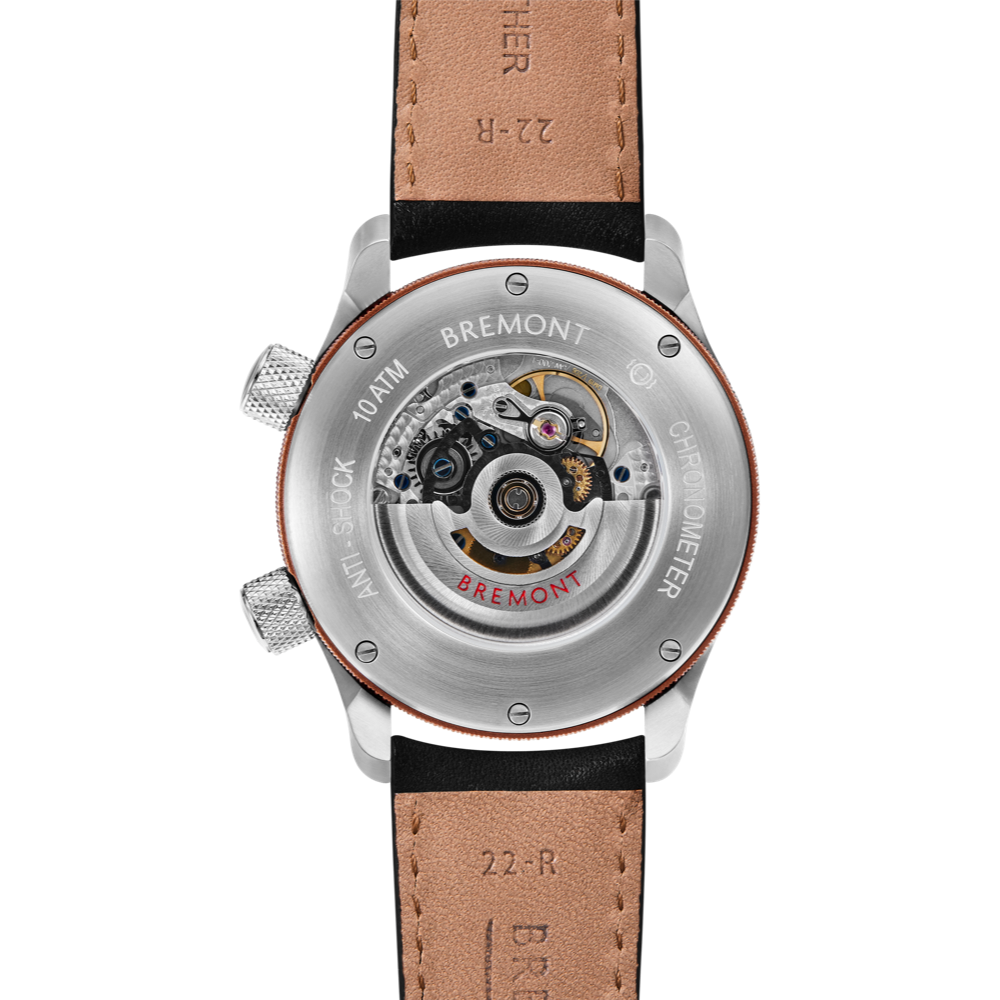 Bremont Watch Company Configurator MBII Custom Stainless Steel, Black Dial with Bronze Barrel & Open Case Back