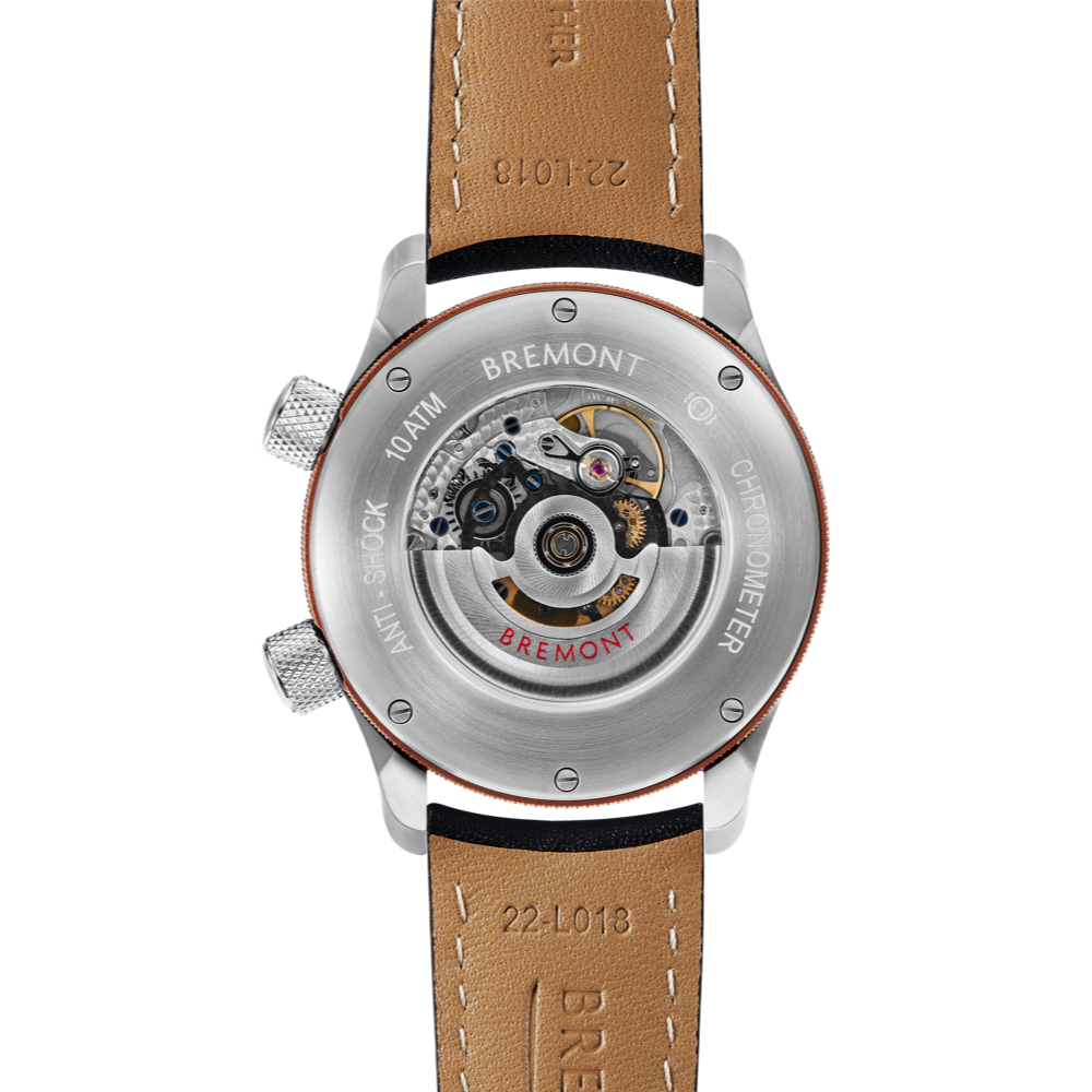 Bremont Watch Company Configurator MBII Custom Stainless Steel, Black Dial with Bronze Barrel & Open Case Back