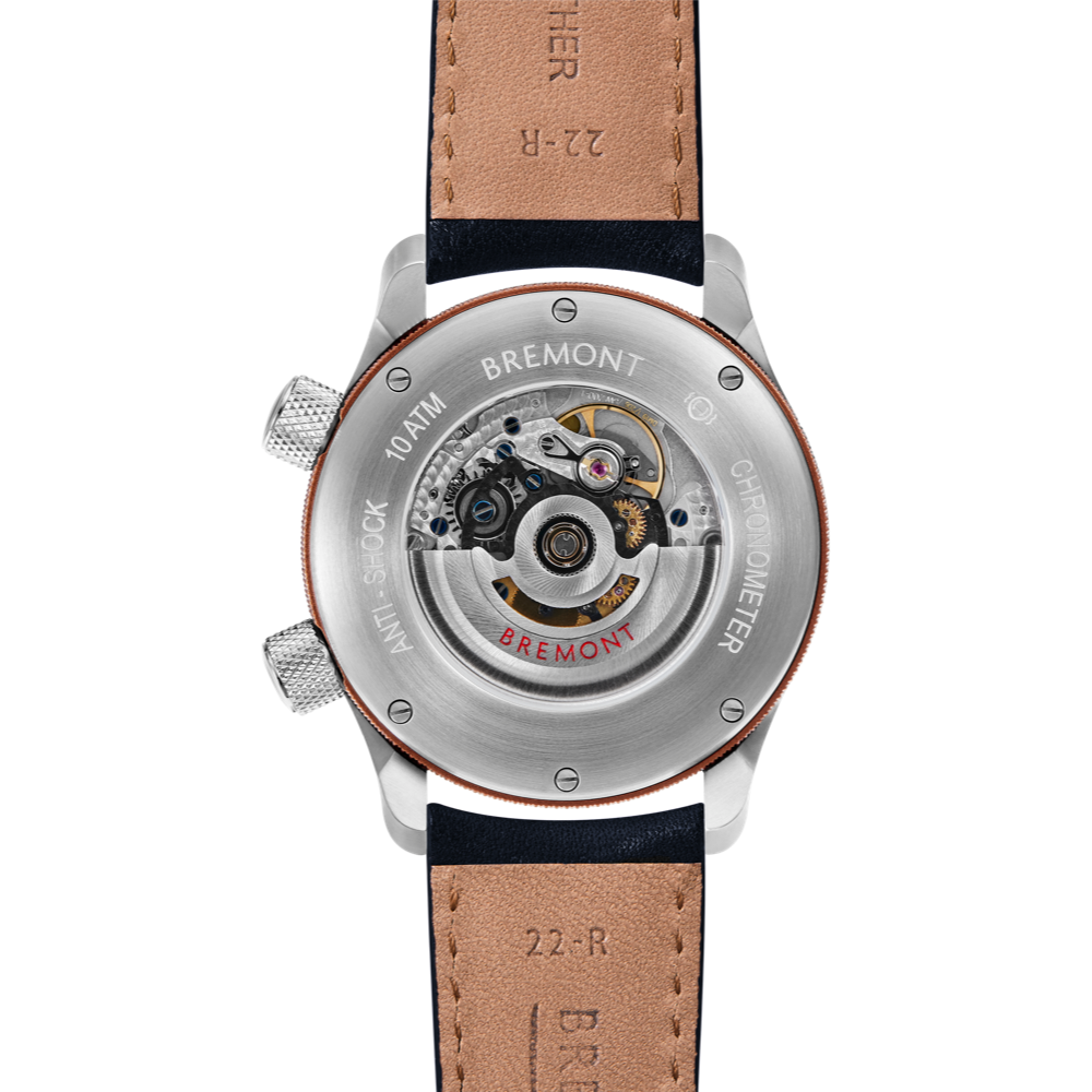 Bremont Watch Company Configurator MBII Custom Stainless Steel, Black Dial with Bronze Barrel & Open Case Back